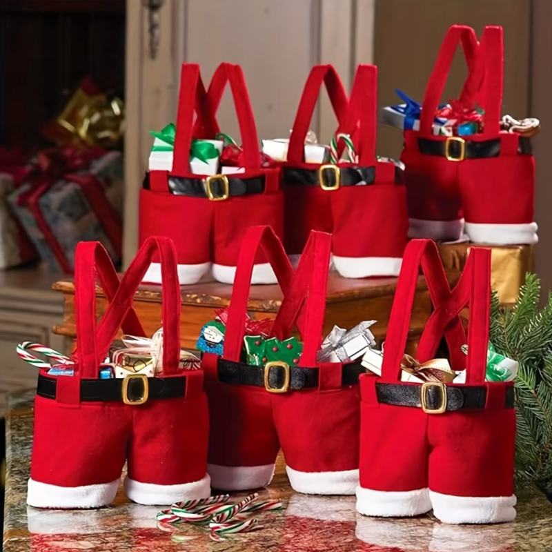 Festive Christmas Candy Bag